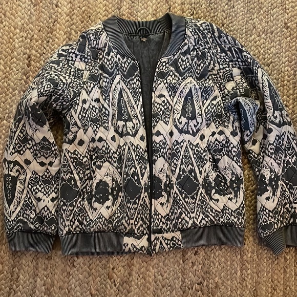Free People Quilted Printed Bomber Jacket - Picture 4 of 5